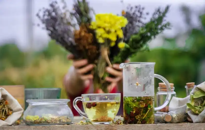 Why is herbal tea considered a natural immune booster?
